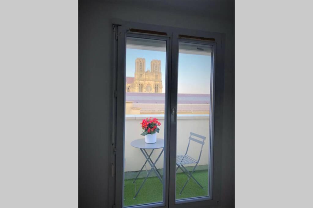 Hypercentre Grand Balcon Vue Cathedrale Apartment แร็งส์ ภายนอก รูปภาพ