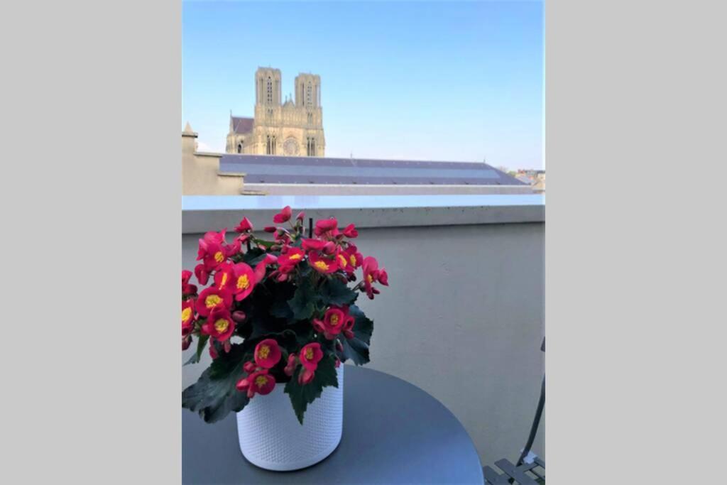 Hypercentre Grand Balcon Vue Cathedrale Apartment แร็งส์ ภายนอก รูปภาพ